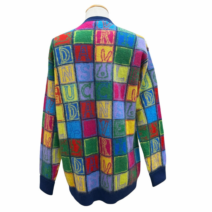 Excellent GUCCI cardigan multicolor wool mens M 725685