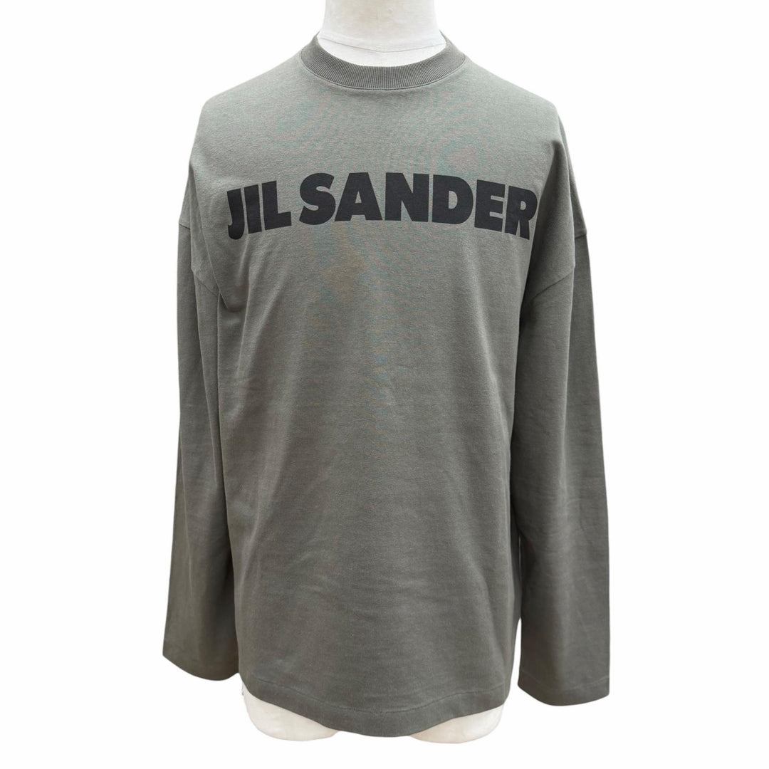 Great JIL SANDER Long-sleeved T-shirt khaki cotton mens S J22GC0136