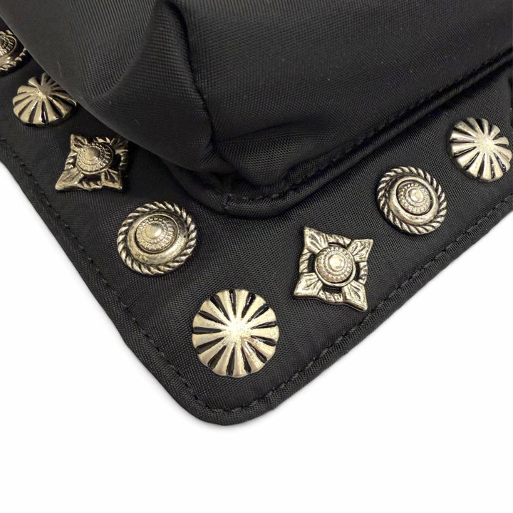 Excellent TOGA PORTER Shoulder Bag Collaboration Studded Nylon 2-Way Handbag