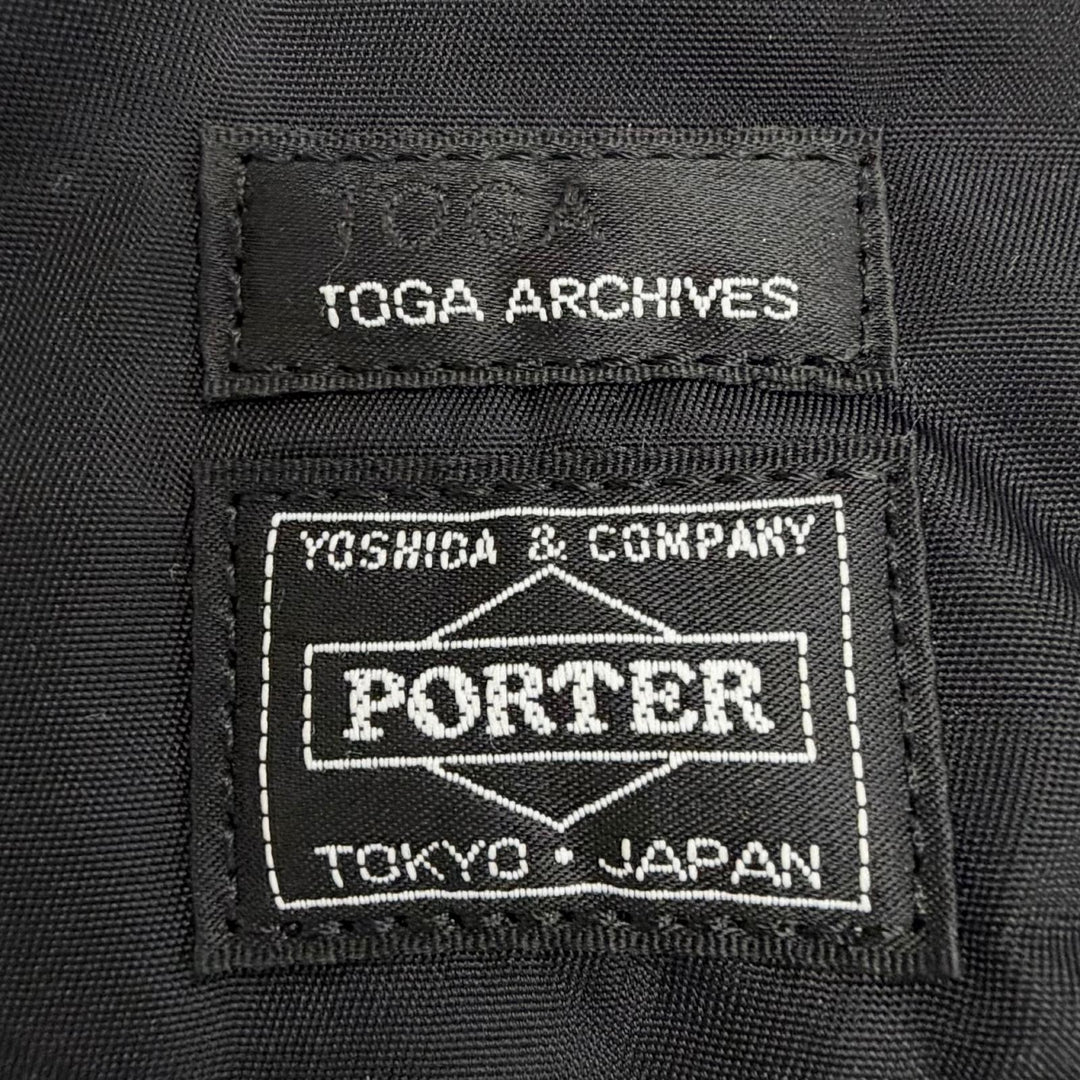 Excellent TOGA PORTER Shoulder Bag Collaboration Studded Nylon 2-Way Handbag