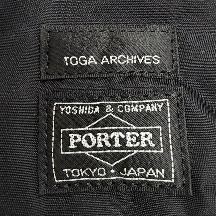 Excellent TOGA PORTER Shoulder Bag Collaboration Studded Nylon 2-Way Handbag