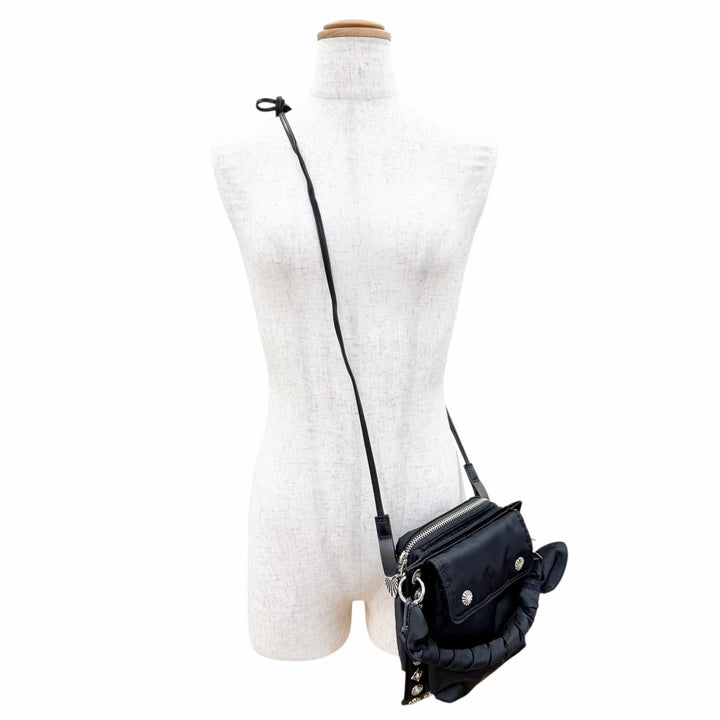 Excellent TOGA PORTER Shoulder Bag Collaboration Studded Nylon 2-Way Handbag