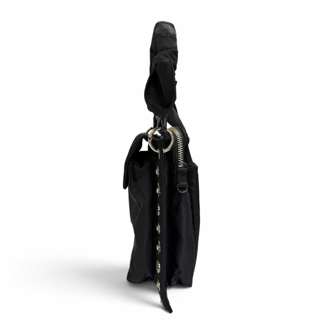 Excellent TOGA PORTER Shoulder Bag Collaboration Studded Nylon 2-Way Handbag