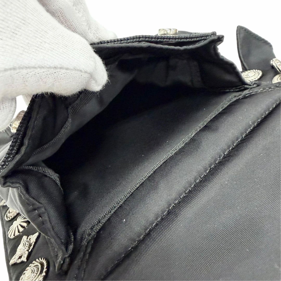Excellent TOGA PORTER Shoulder Bag Collaboration Studded Nylon 2-Way Handbag