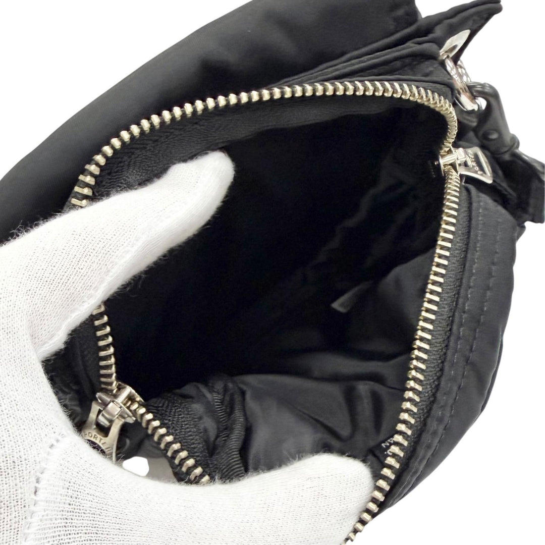 Excellent TOGA PORTER Shoulder Bag Collaboration Studded Nylon 2-Way Handbag