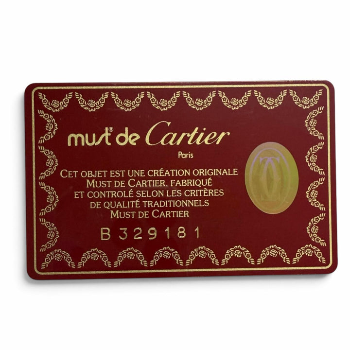 Excellent Cartier Briefcase Must de Cartier business bag Bordeaux leather mens