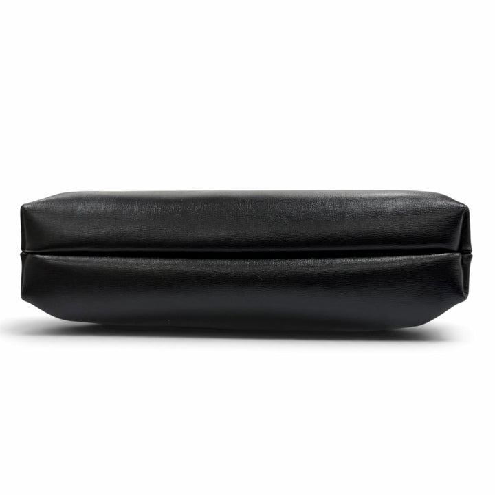 Excellent Salvatore Ferragamo Shoulder Bag Vala Ribbon Leather black leather