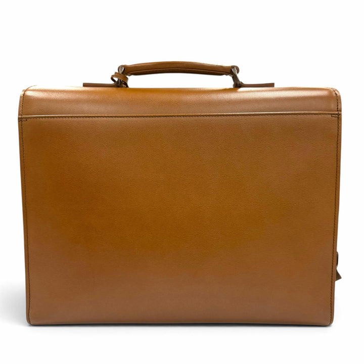 Excellent Salvatore Ferragamo Briefcase Lockable, padded pocket, 2-way Brown