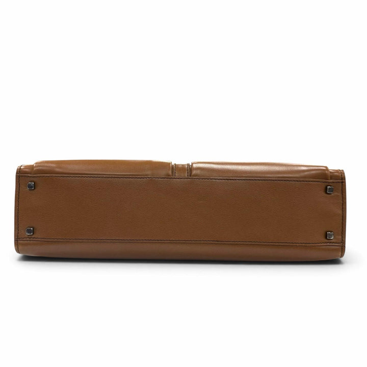 Excellent Salvatore Ferragamo Briefcase Lockable, padded pocket, 2-way Brown