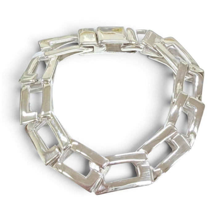 Excellent GUCCI bracelet Square G Accessory Bangle Silver 925 Women