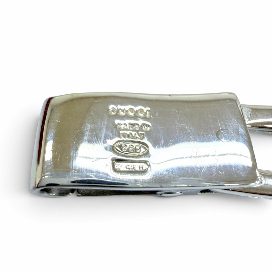 Excellent GUCCI bracelet Square G Accessory Bangle Silver 925 Women