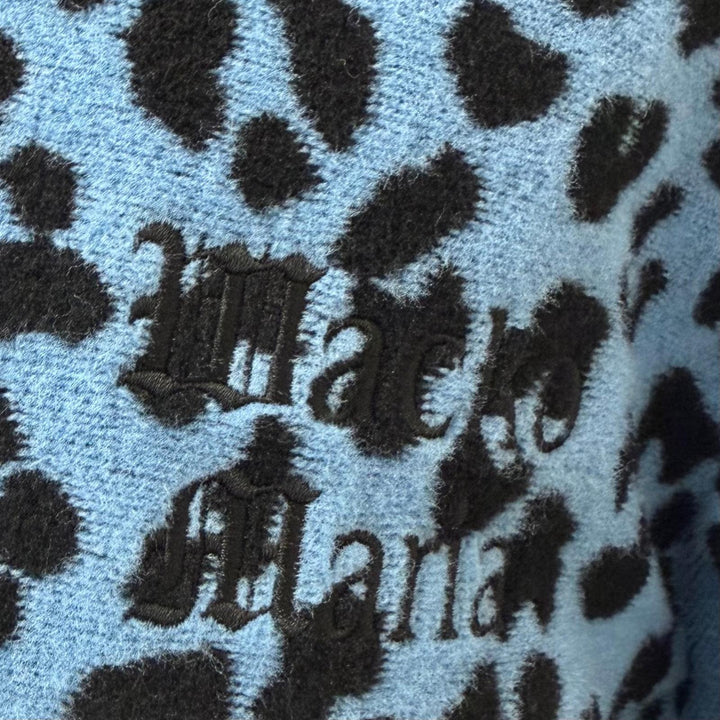 Excellent WACKO MARIA Blouson Leopard Light Boa Fleece Jacket