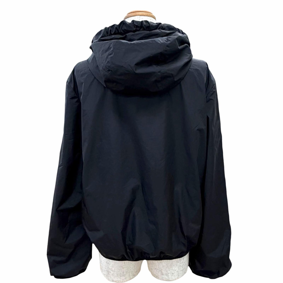 Pristine MONCLER Blouson CASSIE Logo patch hooded zip-up jacket black Women 1