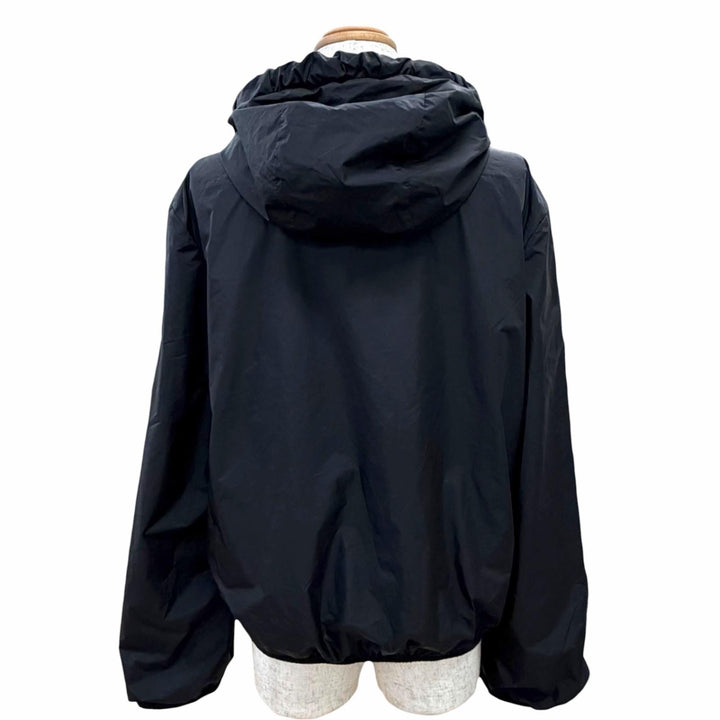 Pristine MONCLER Blouson CASSIE Logo patch hooded zip-up jacket black Women 1