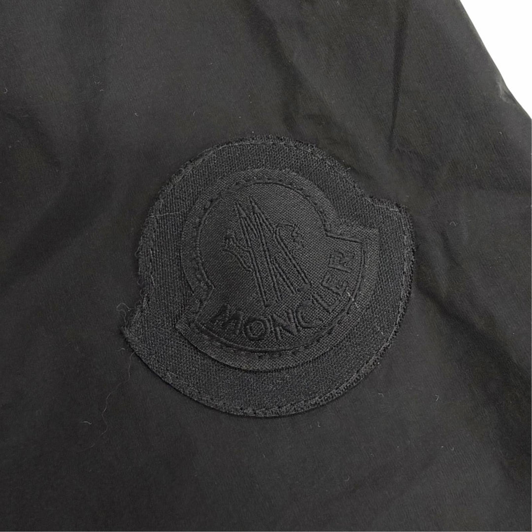 Pristine MONCLER Blouson CASSIE Logo patch hooded zip-up jacket black Women 1