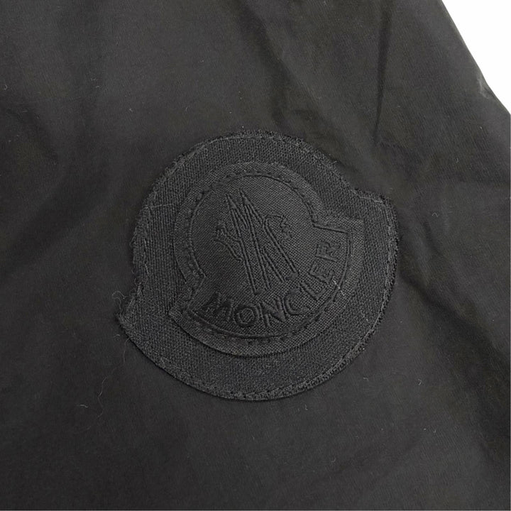 Pristine MONCLER Blouson CASSIE Logo patch hooded zip-up jacket black Women 1
