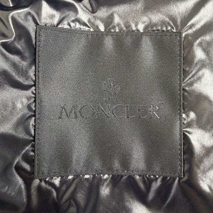 Pristine MONCLER Blouson CASSIE Logo patch hooded zip-up jacket black Women 1