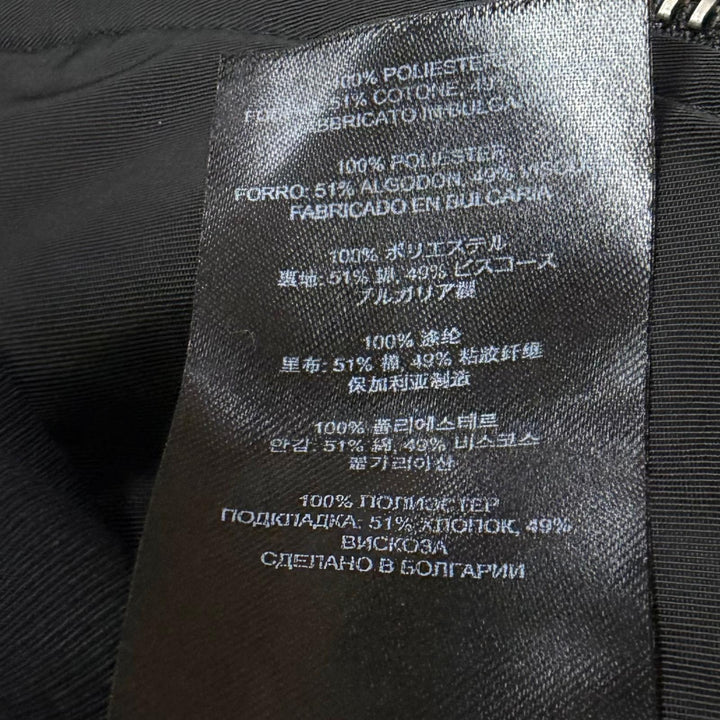 Excellent DRIES VAN NOTEN Bomber jacket Back zip design black mens L