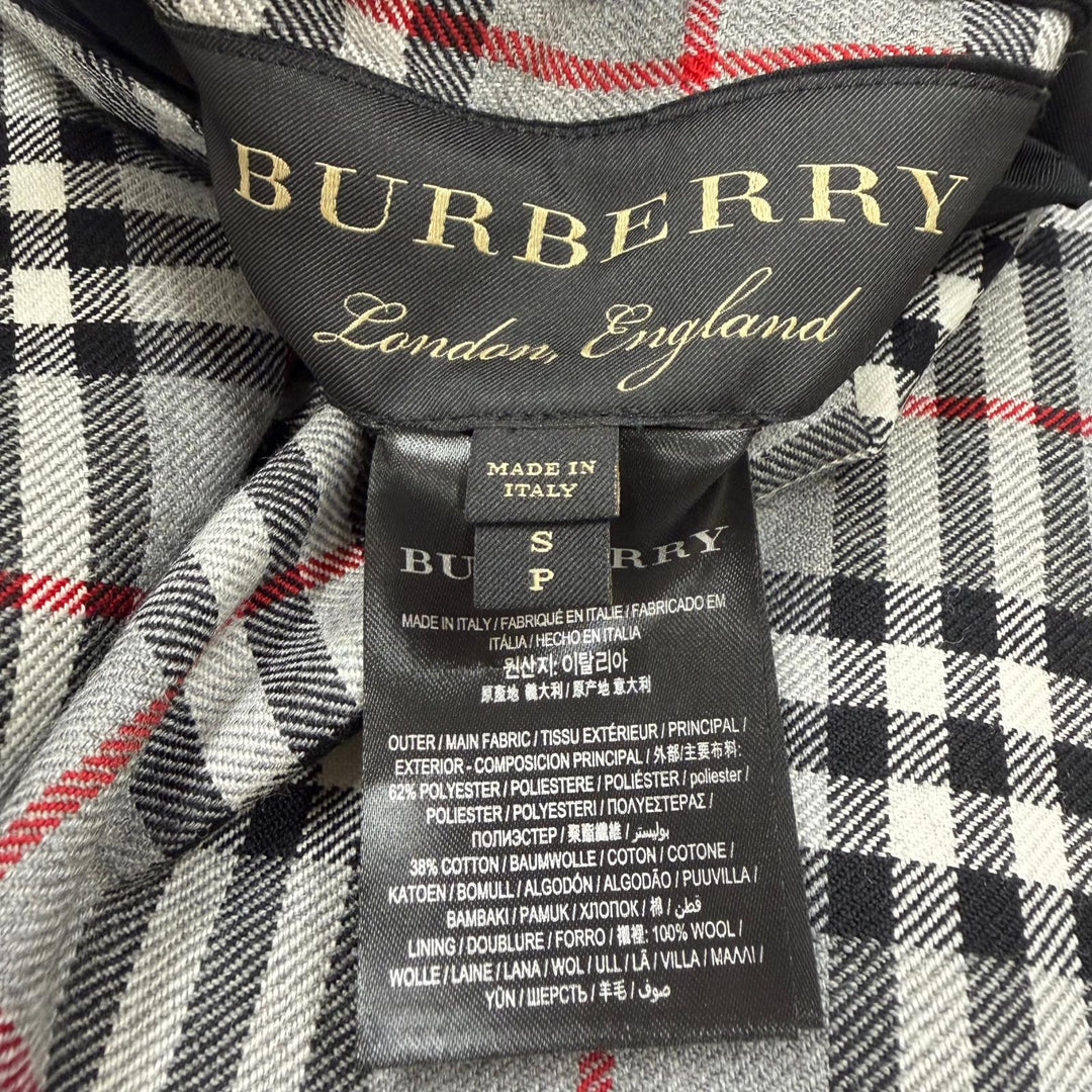 Pristine BURBERRY coat Knee-length, reversible inner check pattern. S 4547809