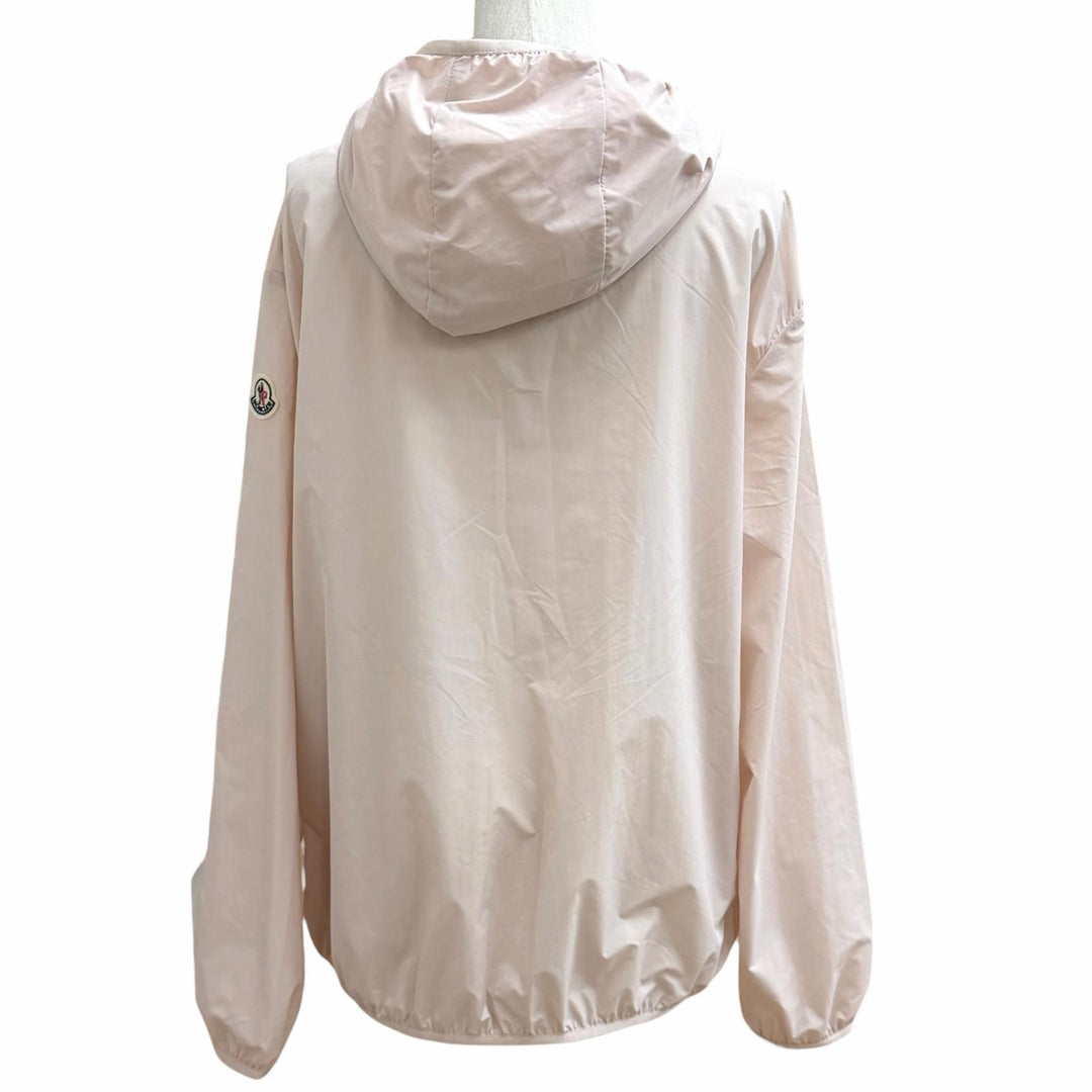 Pristine MONCLER Nylon jacket FEGEO windbreaker with hood and logo patch 3