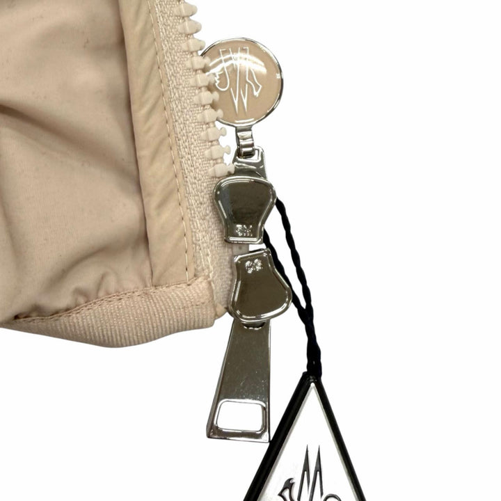 Pristine MONCLER Nylon jacket FEGEO windbreaker with hood and logo patch 3