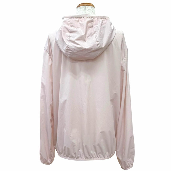 Pristine MONCLER Nylon jacket FEGEO Logo patch hooded zip-up windbreaker pink 2