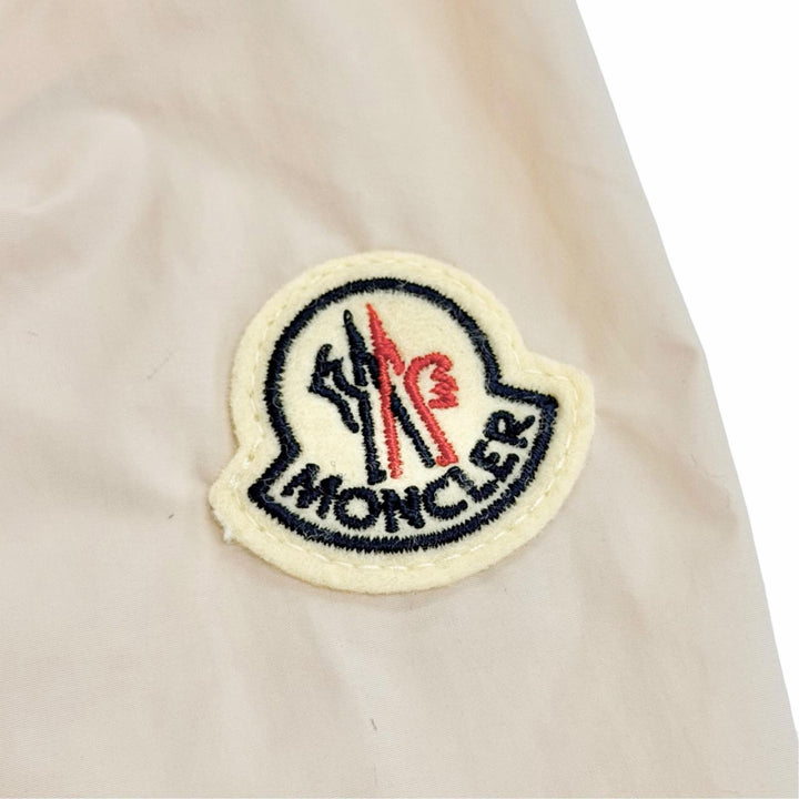 Pristine MONCLER Nylon jacket FEGEO Logo patch hooded zip-up windbreaker pink 2