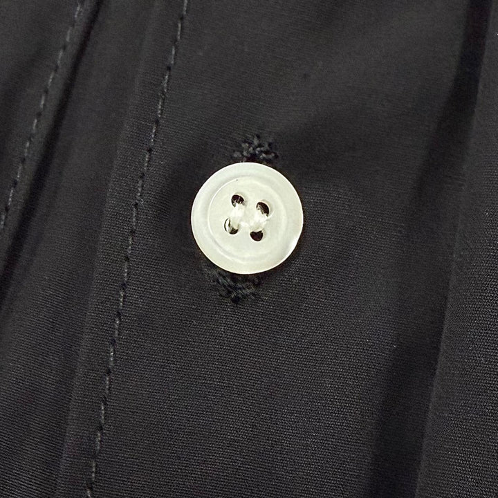 Excellent PRADA Jacket Utility Multi-Pocket Shirt Jacket black cotton 46 UGI267