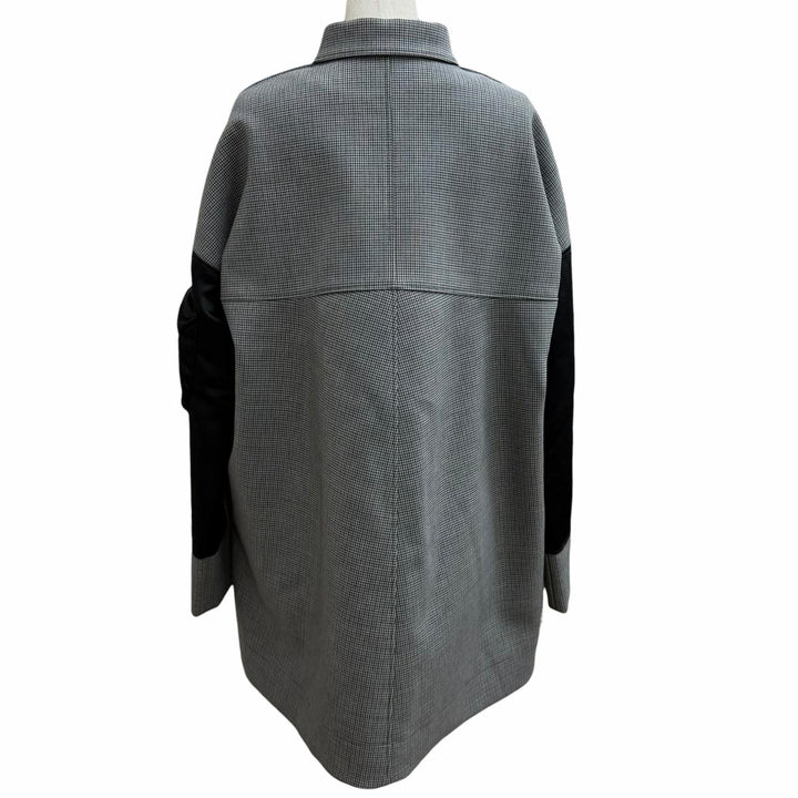 Excellent BALENCIAGA Jacket Houndstooth docking gray polyester IT 38 436002