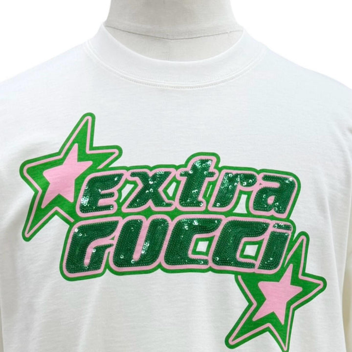 Excellent GUCCI Short sleeve T-shirt Sequin Crew Neck Short Sleeve S 776596