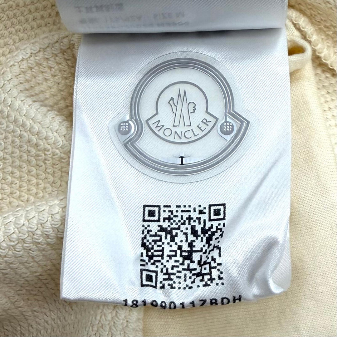 Pristine MONCLER sweat CREWNECK Crewneck with logo patch cotton M 8G00020 M3986