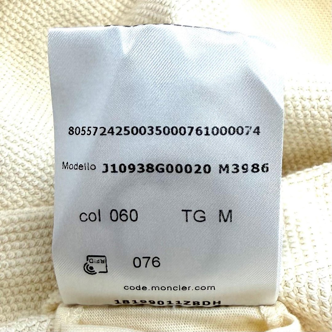 Pristine MONCLER sweat CREWNECK Crewneck with logo patch cotton M 8G00020 M3986
