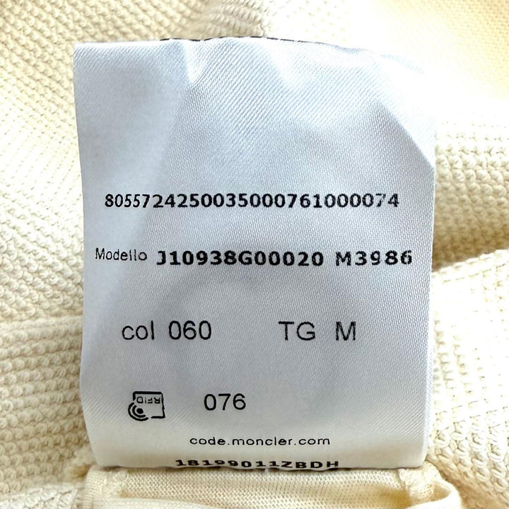 Pristine MONCLER sweat CREWNECK Crewneck with logo patch cotton M 8G00020 M3986