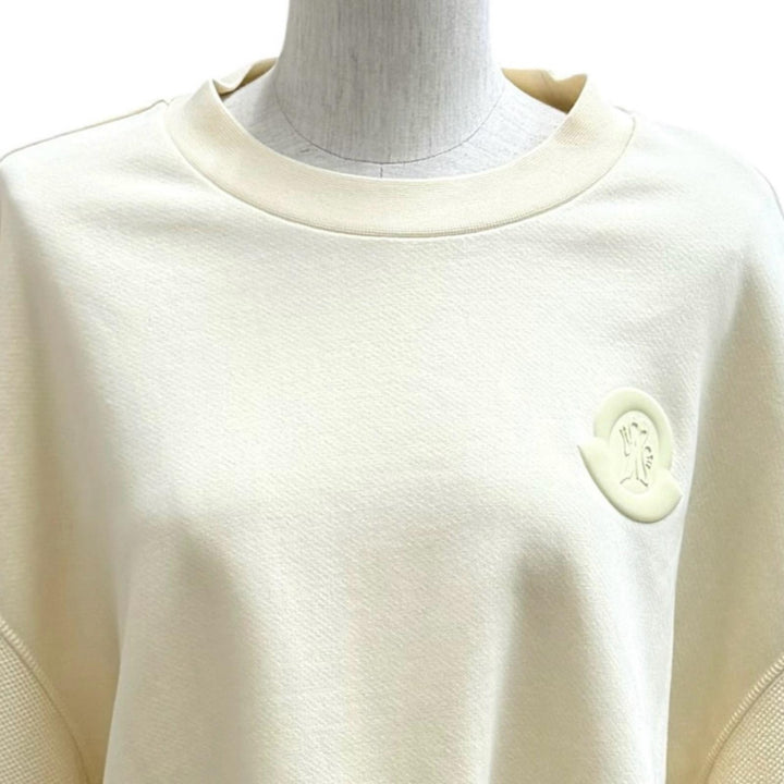Pristine MONCLER sweat CREWNECK Crewneck with logo patch cotton M 8G00020 M3986
