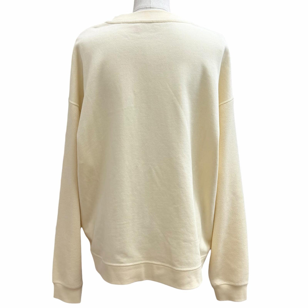 Pristine MONCLER sweat CREWNECK Crewneck with logo patch cotton M 8G00020 M3986