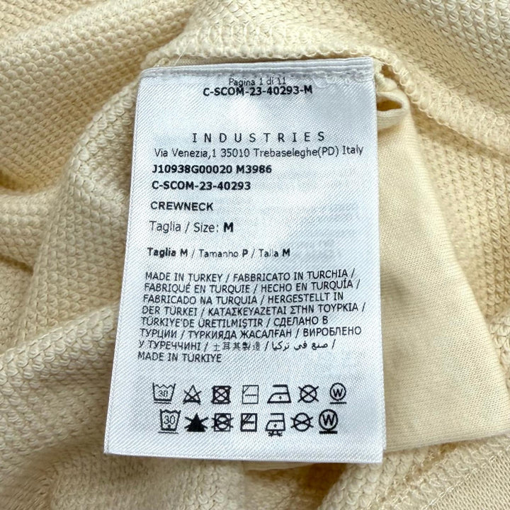 Pristine MONCLER sweat CREWNECK Crewneck with logo patch cotton M 8G00020 M3986