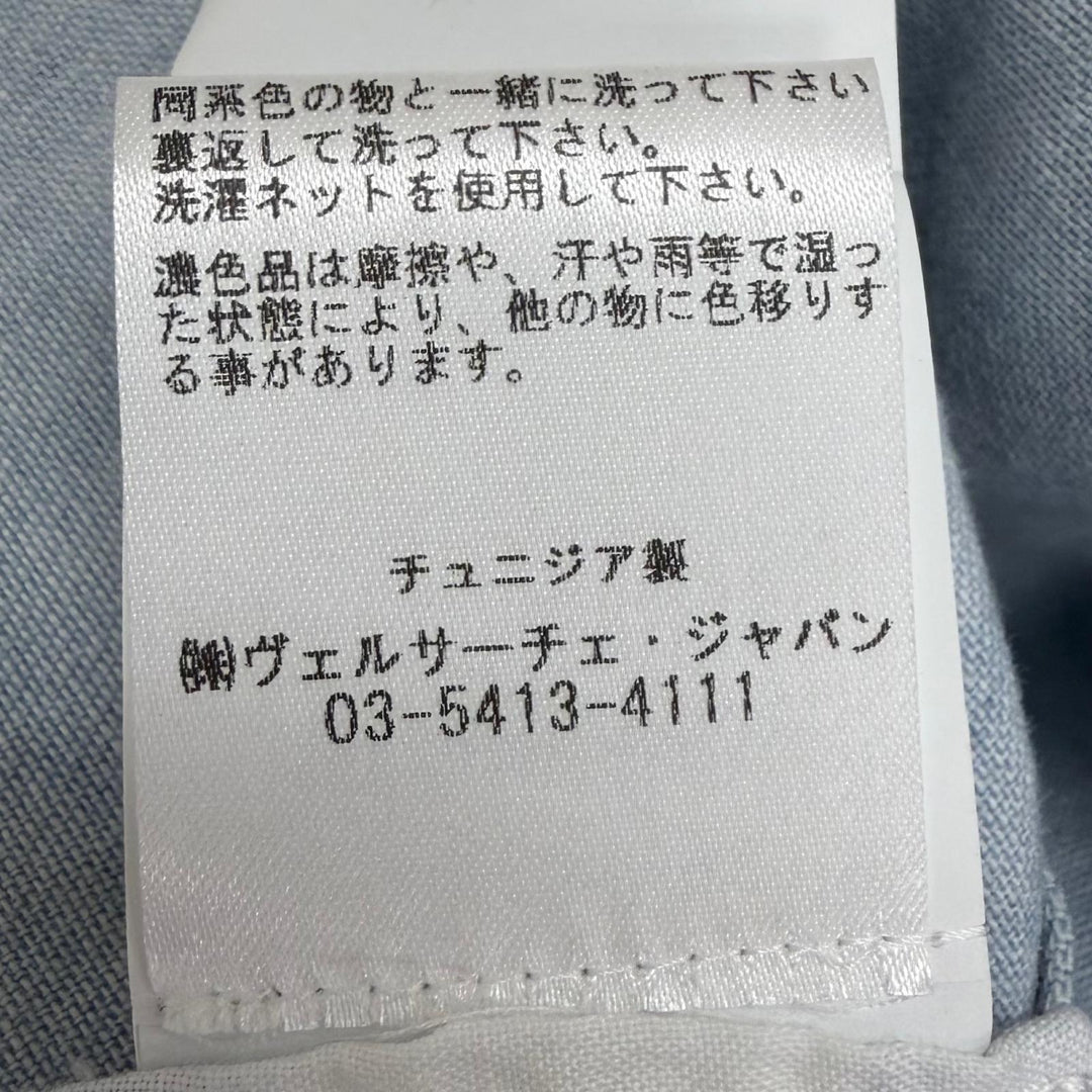 Excellent VERSACE Short sleeve shirt Baroque Medusa Button Open Collar