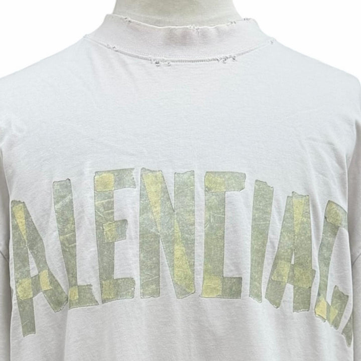 Excellent BALENCIAGA Short sleeve T-shirt beige cotton mens L 739784