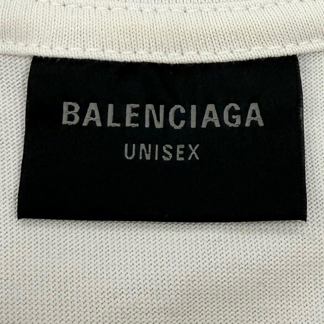 Excellent BALENCIAGA Short sleeve T-shirt beige cotton mens L 739784