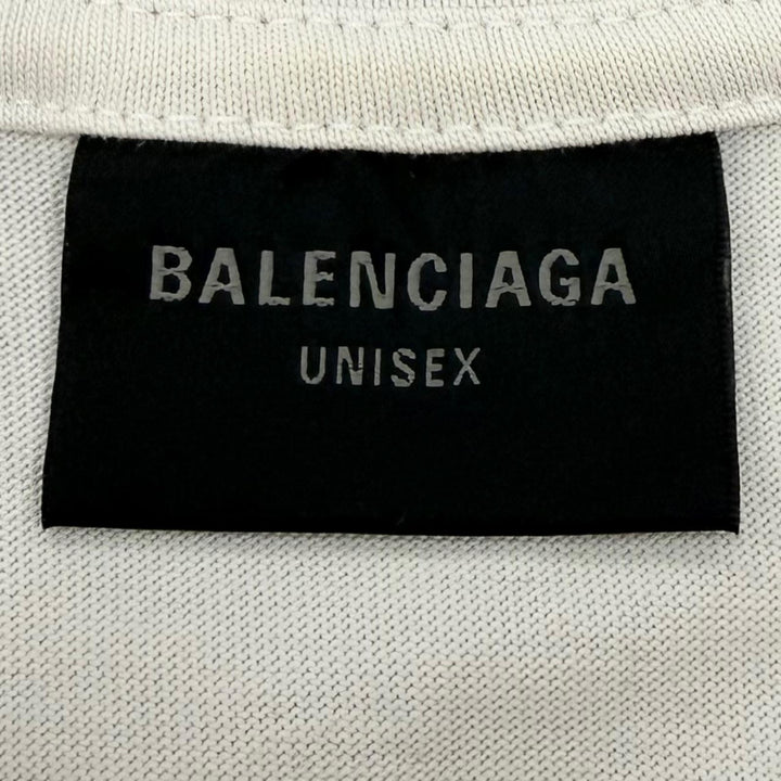 Excellent BALENCIAGA Short sleeve T-shirt beige cotton mens L 739784