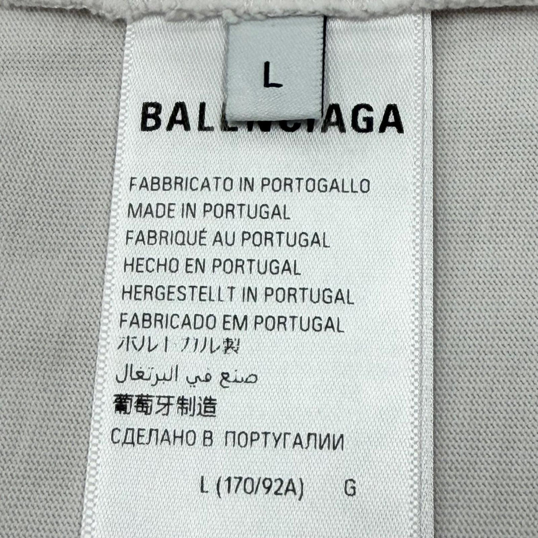 Excellent BALENCIAGA Short sleeve T-shirt beige cotton mens L 739784