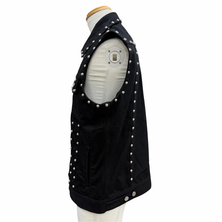 Great GIVENCHY Best Studded denim black cotton mens L 16S 0924 461
