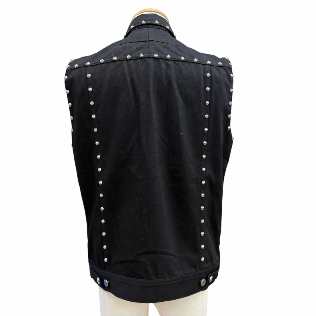 Great GIVENCHY Best Studded denim black cotton mens L 16S 0924 461