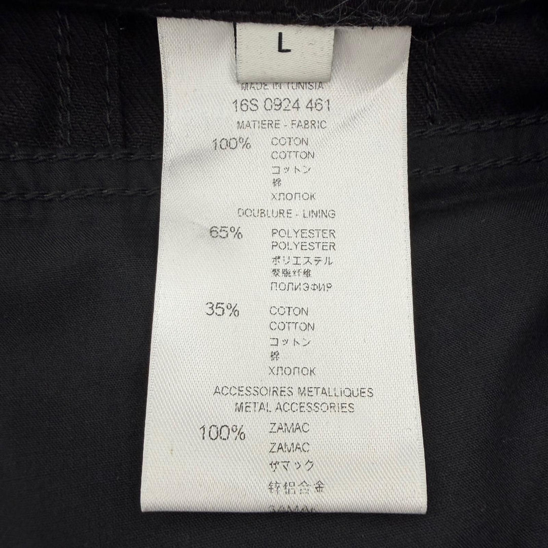 Great GIVENCHY Best Studded denim black cotton mens L 16S 0924 461