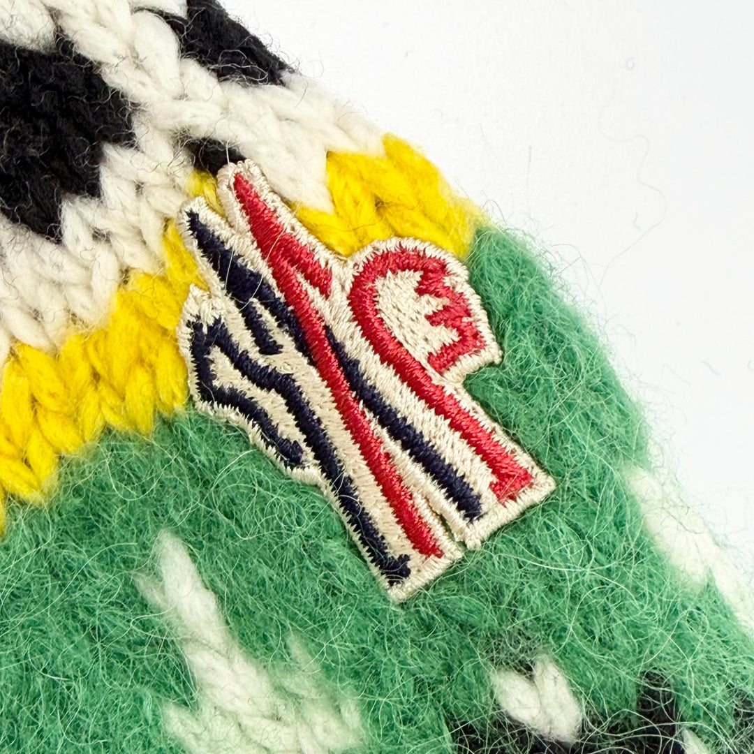 Excellent MONCLER GRENOBLE knit Logo patch Nordic long-sleeved knit sweater S