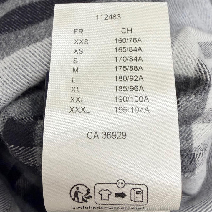 Great LOUIS VUITTON Long sleeve shirt check long sleeve gray cotton