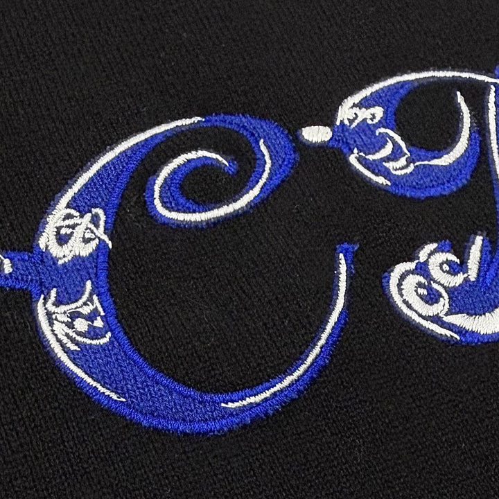 Pristine DIOR KENNY SCHARF sweater Logo embroidered knit cashmere S 193M637AT326