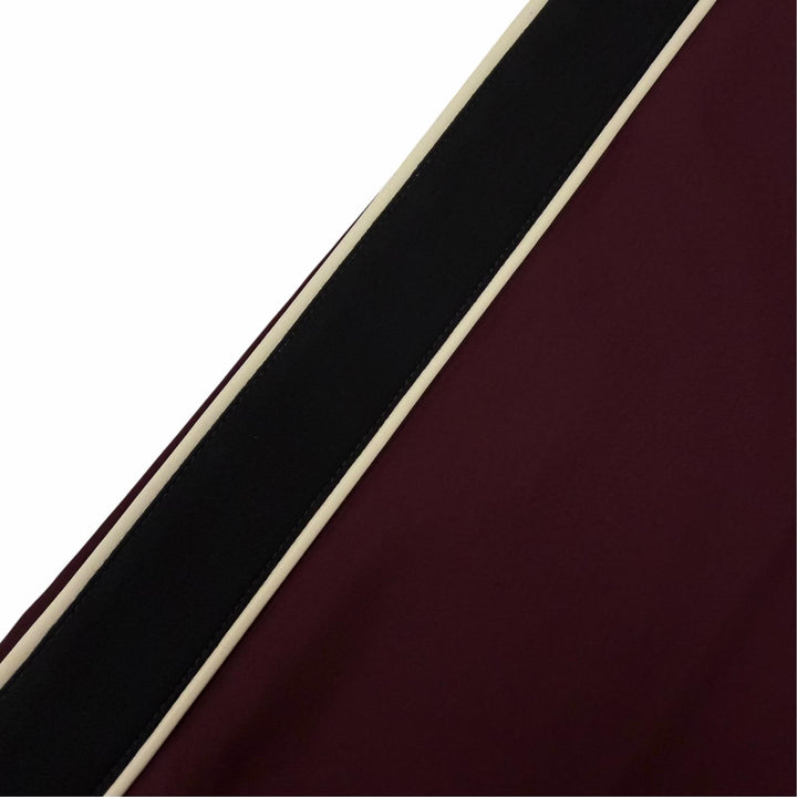Excellent LOEWE slacks Anagram embroidery side stripe Bordeaux wool mens