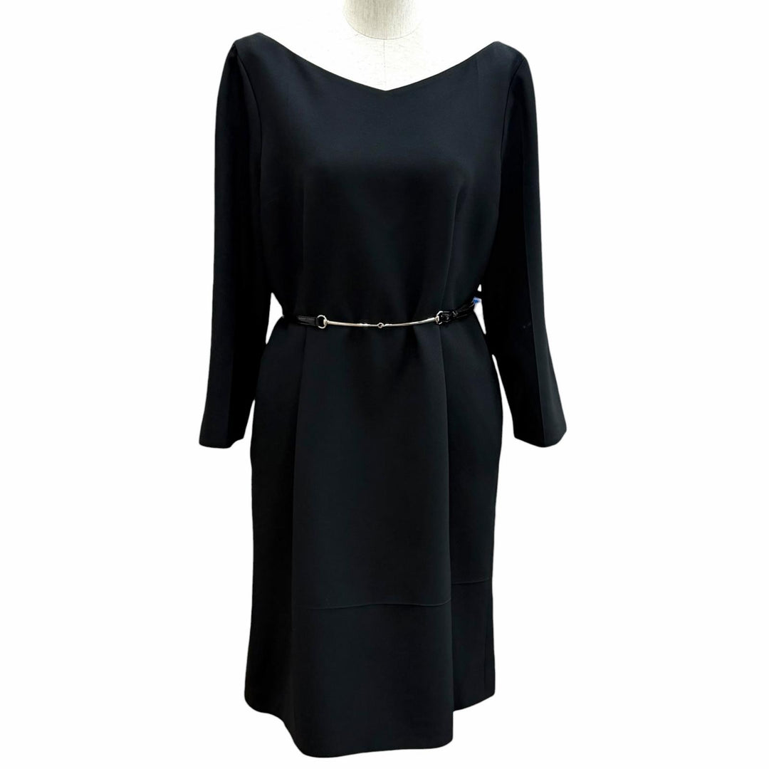 Excellent GUCCI one piece Belted, plain, long-sleeved shirt acetate IT 44 759278