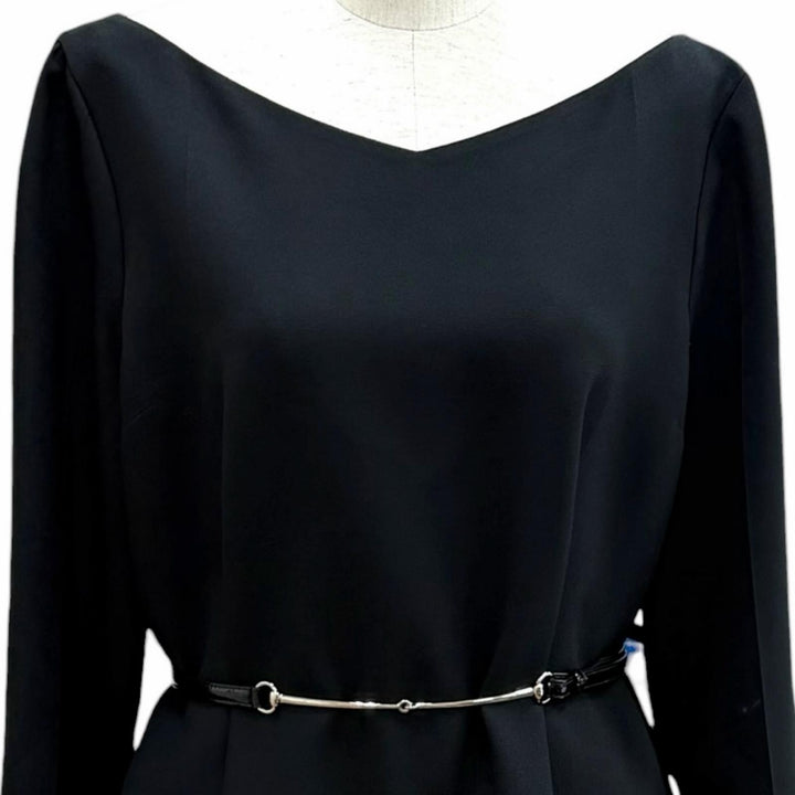 Excellent GUCCI one piece Belted, plain, long-sleeved shirt acetate IT 44 759278